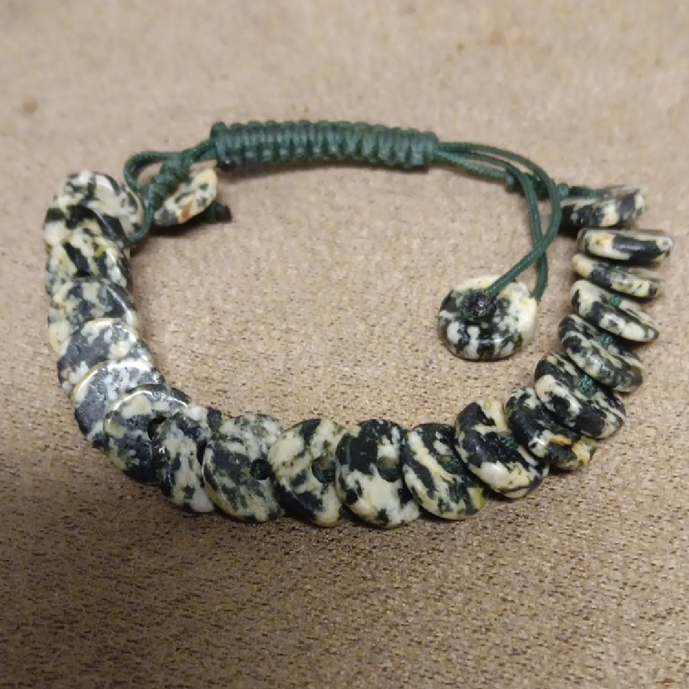 Tree Agate Stone Beaded Bracelet